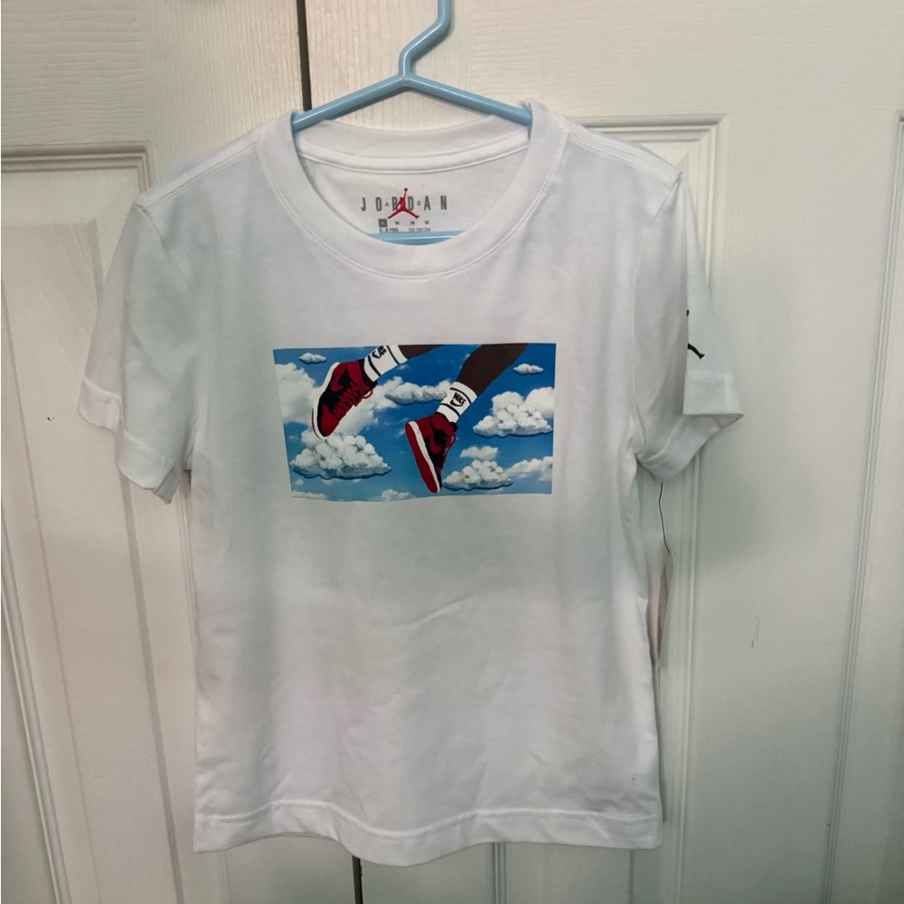 Jordan IN FLIGHT LITTLE BOYS SIZE 6 White Short Sleeve Graphic Tee